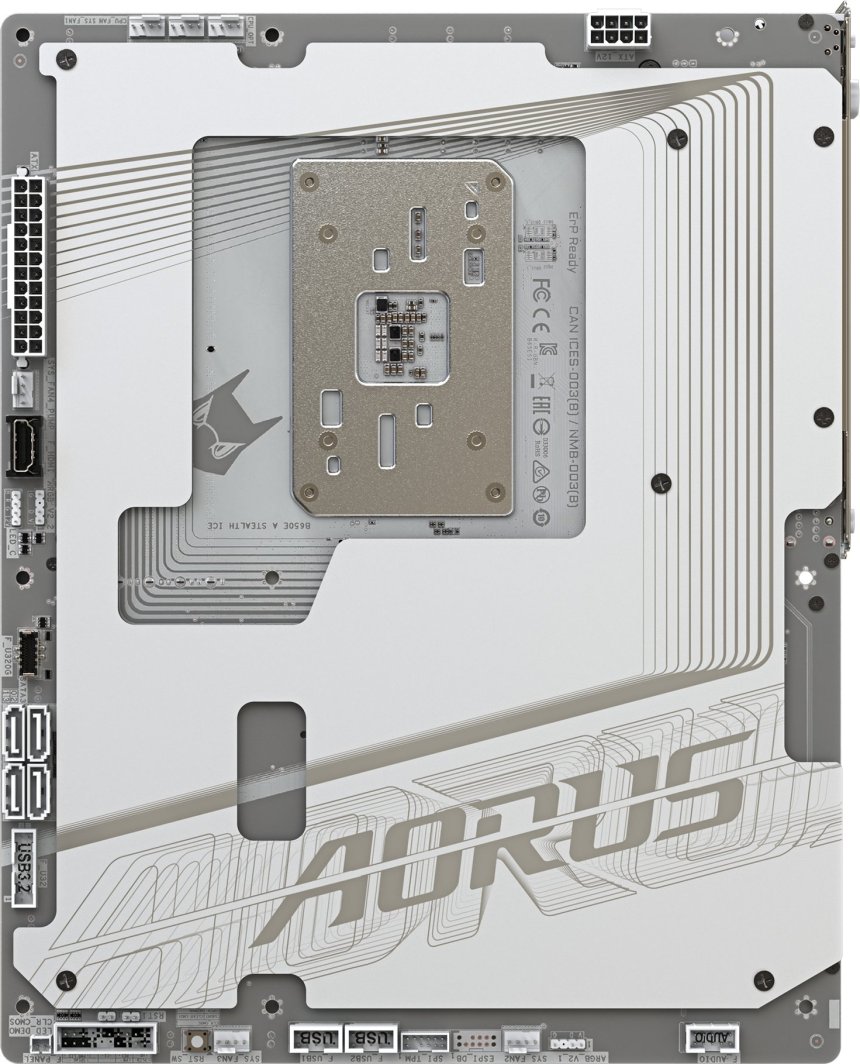 Матична плоча Gigabyte B650E AORUS STEALTH ICE, ATX, DDR5, AMD EXPO, Wi-Fi 7, бела
