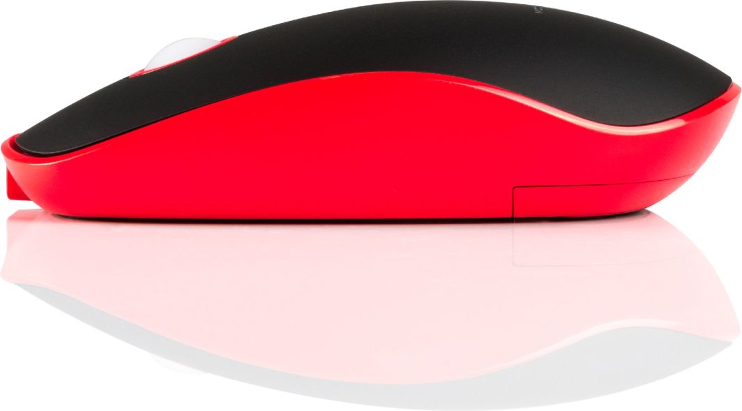 Maus Modecom WRM113, wireless, USB, i zi dhe i kuq