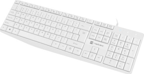 Tastierë Natec Nautilus Slim NKL-1951, me kabllo, profil i ulët, e zezë