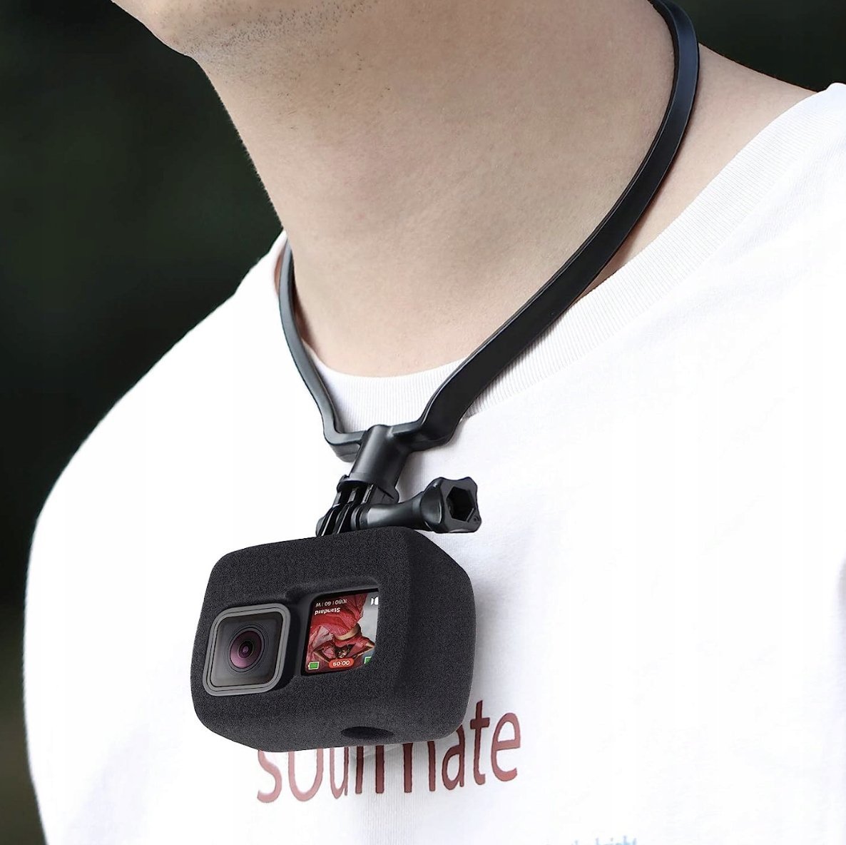 Kornizë montuese XREC Frame Housing për GoPro Hero 5 4 Session, plastike, e zezë