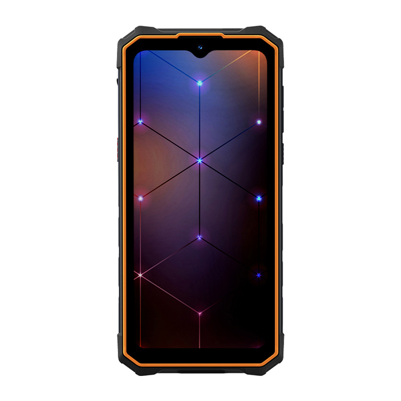 Telefoni i fortifikuar HOTWAV Cyber 13, 6.6", 8GB 128GB, i zi me portokalli