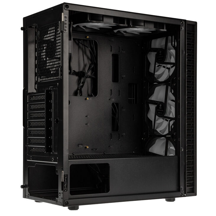 [OUTLET] Kasë Kolink Observatory HF Plus Glass ARGB Midi-Tower, e zezë