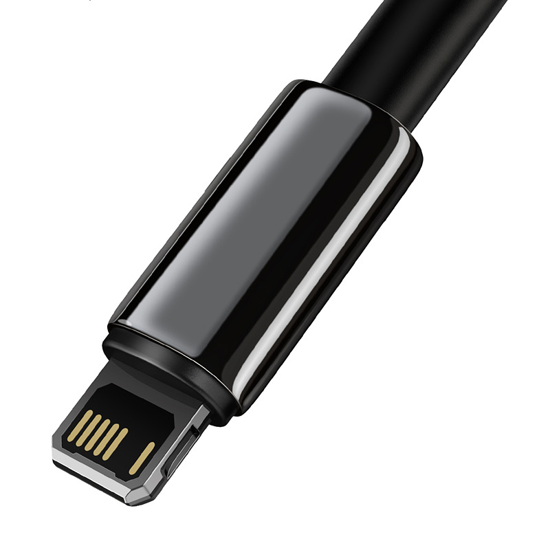 Kabllo USB Baseus CALWJ-A01 USB A në Lightning, 2 m, 2.4A, e zezë