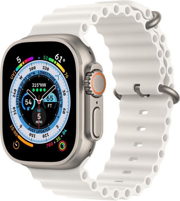[OUTLET] Apple Watch 49mm Band, White Ocean Band Extension