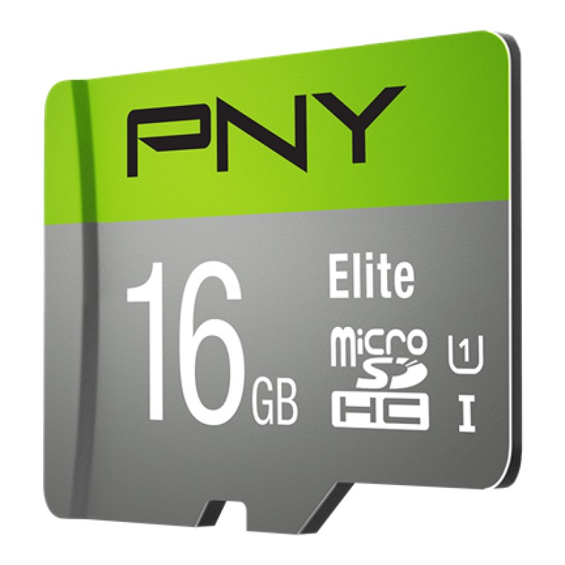 Kartë memorie PNY Elite MicroSDHC, 16GB, klasa 10, e zezë