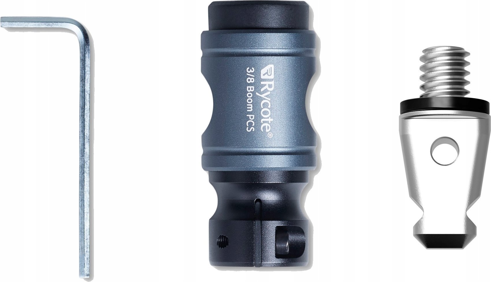Lidhës boom Rycote PCS, majë 3/8", i zi