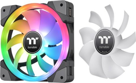 Ventilatorë PC Thermaltake SWAFAN EX12 RGB, 120mm, 3 copë, të zinj