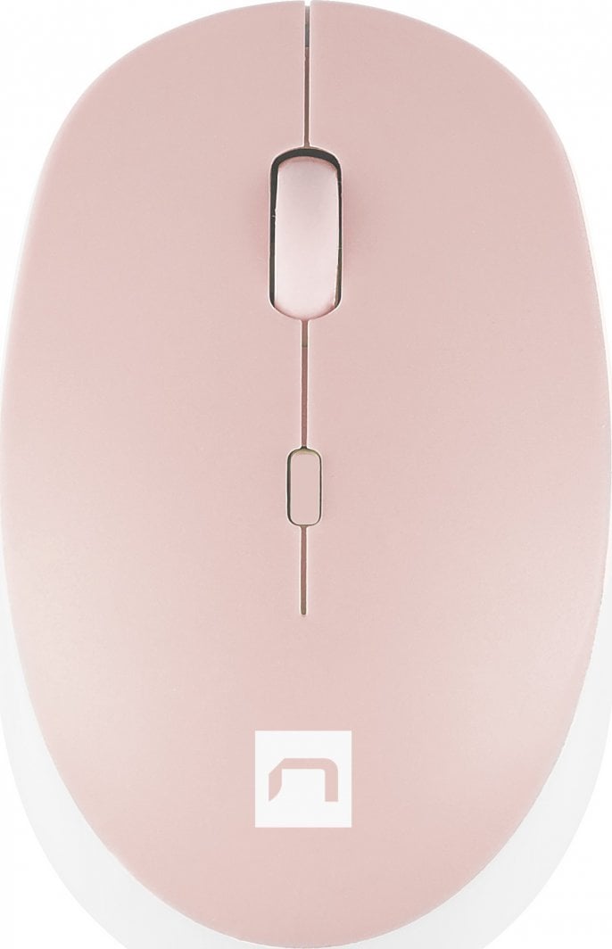 Maus Natec Harrier, wireless, Bluetooth, i bardhë dhe rozë