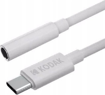 Адаптер аудио Kodak USB Type-C во 3.5mm, кабел 11cm, сребрен