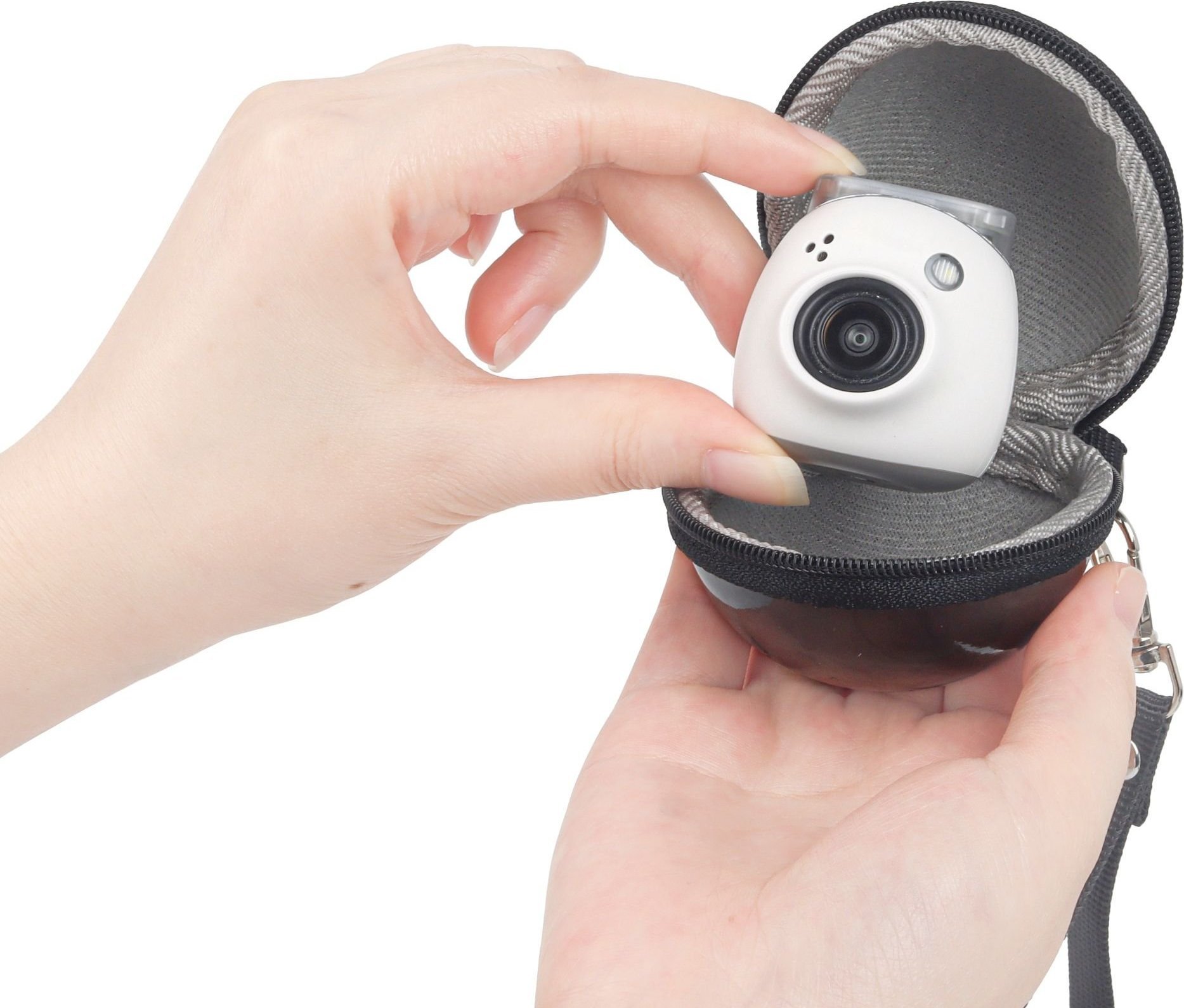 Çantë mbrojtëse Loveinstant për Fujifilm Instax Pal, EVA PU, me rrip, rozë
