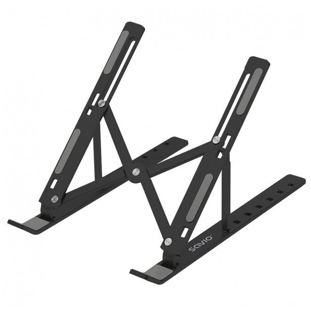Држач за лаптоп Savio PB-05, алуминиум, до 18\", црн