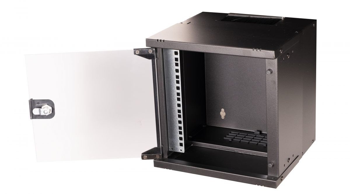 Kabinet muror për rrjet LevelOne Equip EWM-06-3030-B, 6U, 10", i zi