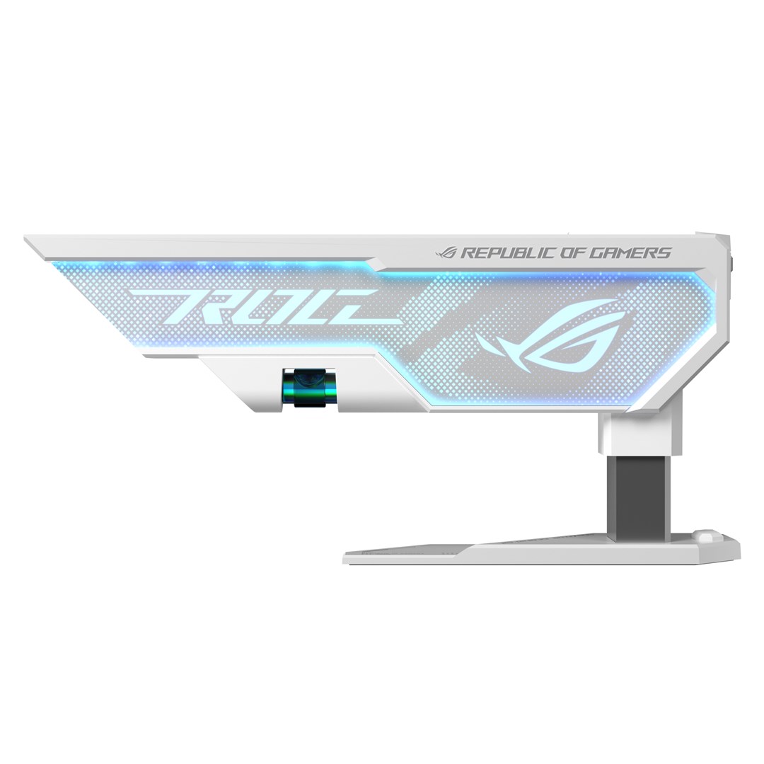 Mbajtës kartele grafike ASUS ROG Herculx, i rregullueshëm, me ndriçim RGB, i bardhë