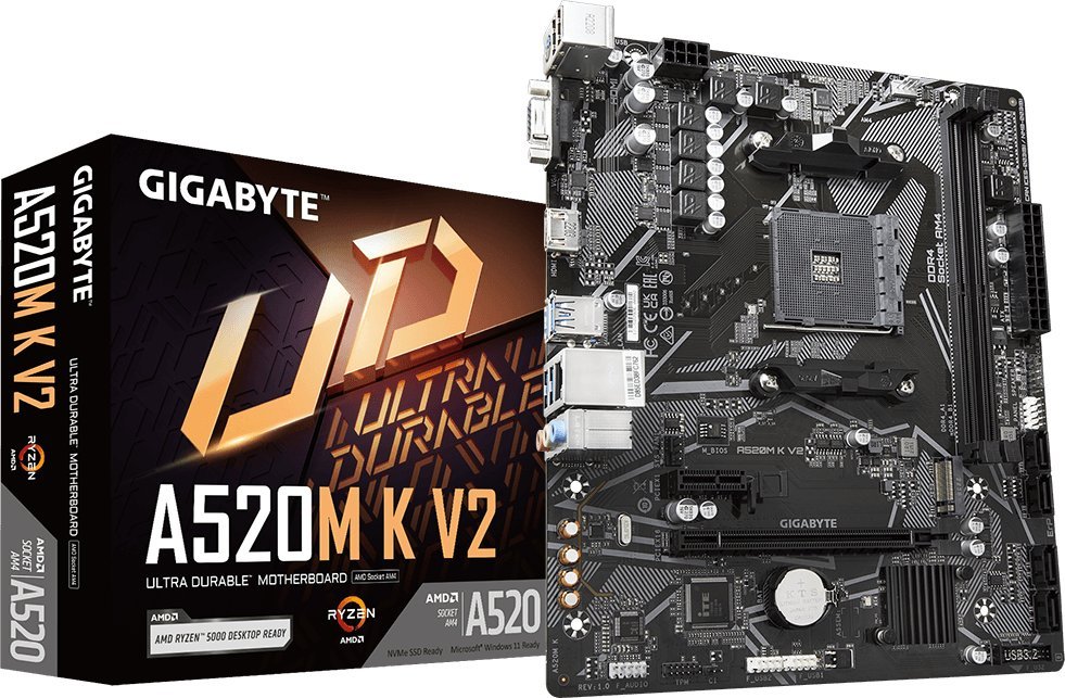 Pllakë amë Gigabyte A520M K V2, socket AM4, mATX