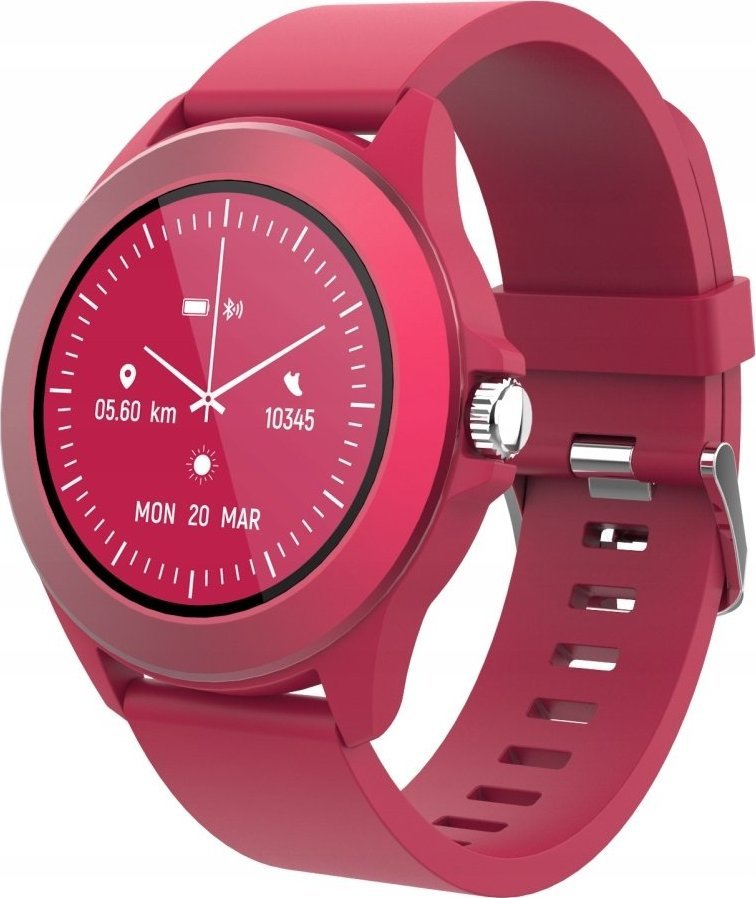 Smartwatch Forever CW-300, ekran 1.3", Bluetooth, i kuq