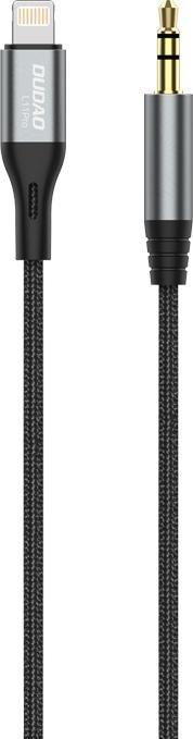 Kabllo audio Dudao L11PRO, Lightning - Mini Jack 3.5mm, 1m, gri