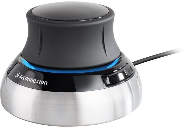Maus 3Dconnexion SpaceMouse, me kabllo, USB, i bardhë dhe i zi