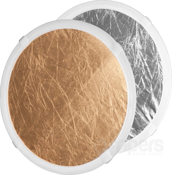 Disk reflektues Hensel Bounce për Grand Mini 85 Softbox, dyanshëm argjend dhe ari