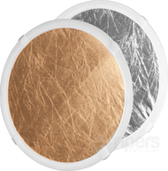 Disk reflektues Hensel Bounce për Grand Mini 85 Softbox, dyanshëm argjend dhe ari