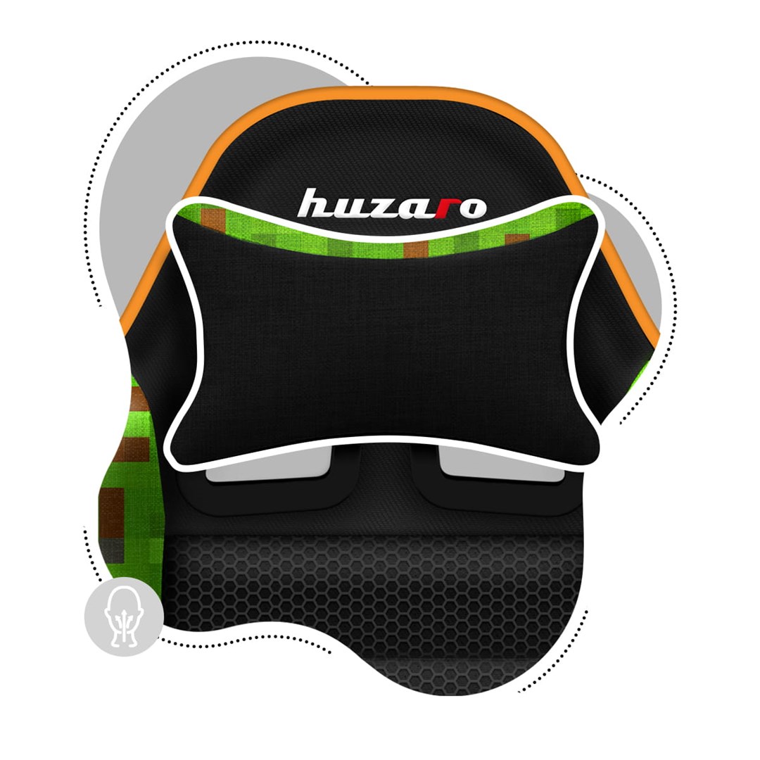 Гејмерска столица за деца Huzaro Ranger 6.0 Pixel Mesh, 130 kg, 100-160 cm, црна