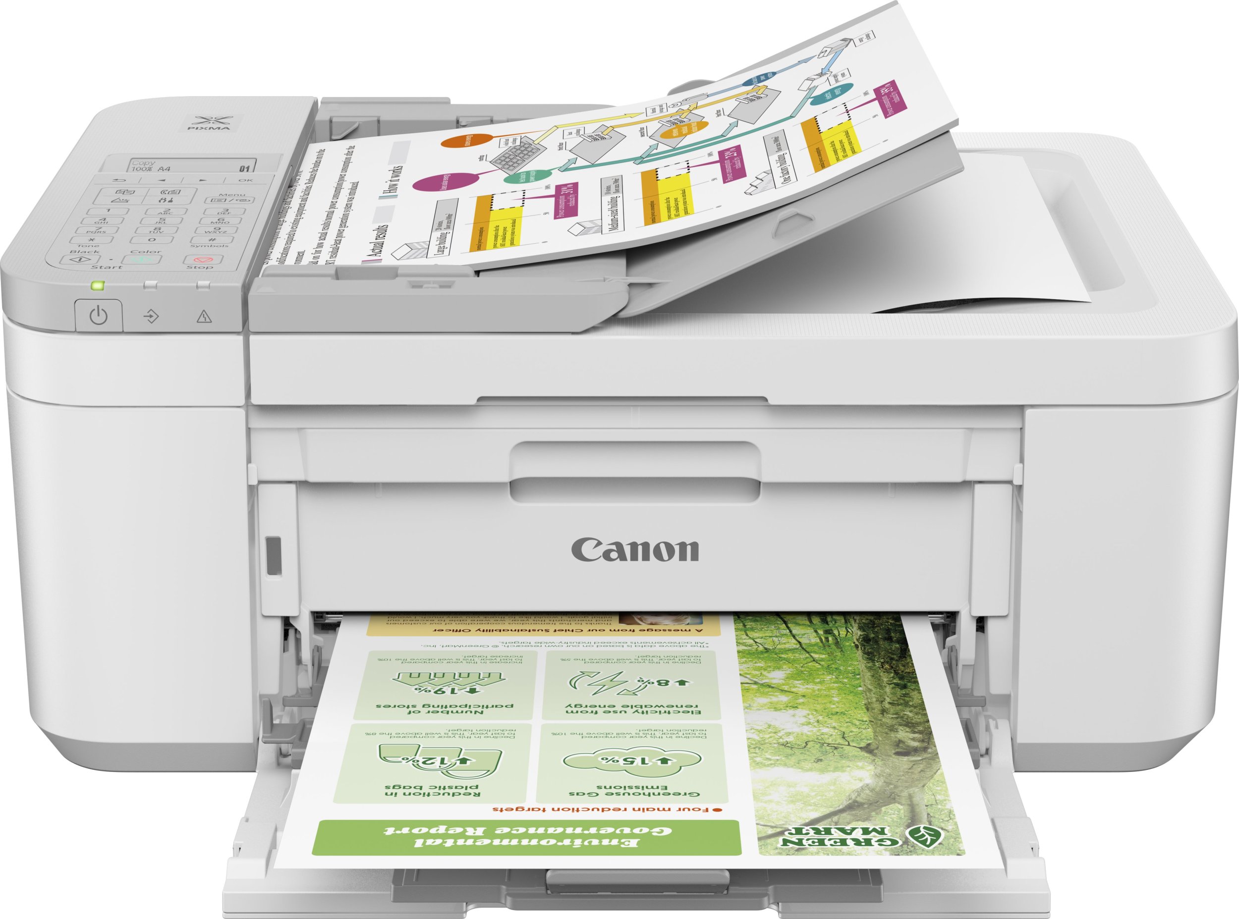 Printer multifunksional Canon 5074C046, inkjet, Wi‑Fi, i bardhë