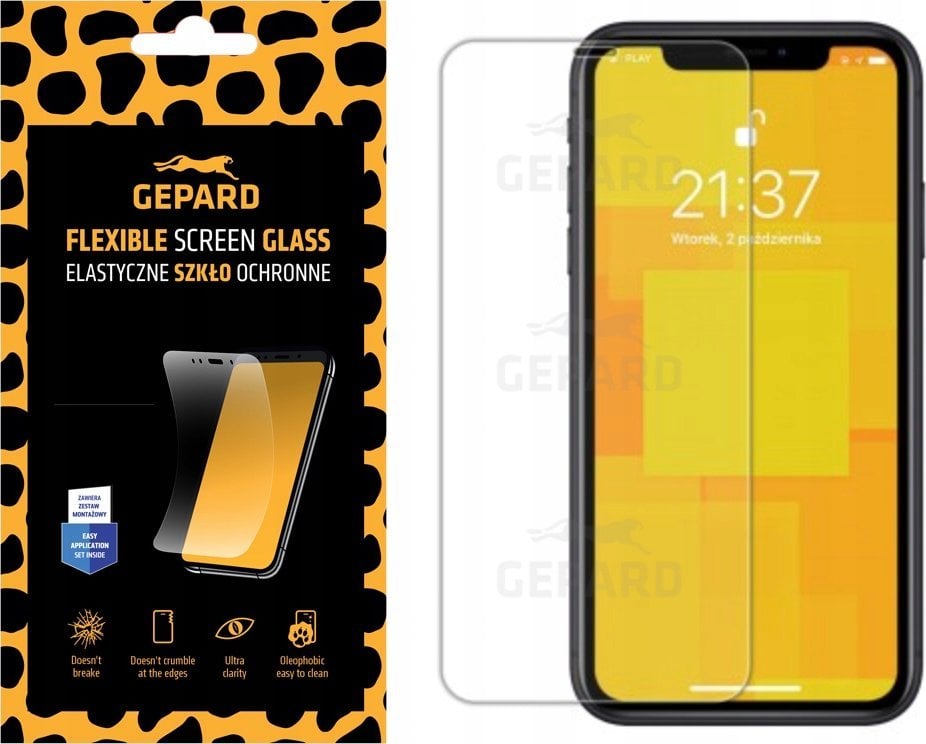 Xham mbrojtës fleksibël GEPARD për Samsung Galaxy S21+ 5G, 6H, transparencë e lartë