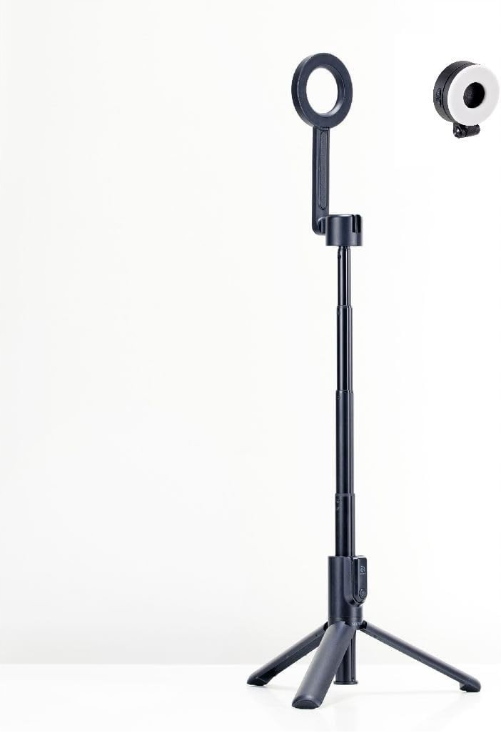 Selfie stick Bluetooth SELFIE Pro, tripod magnetik, 135cm, me telekomandë