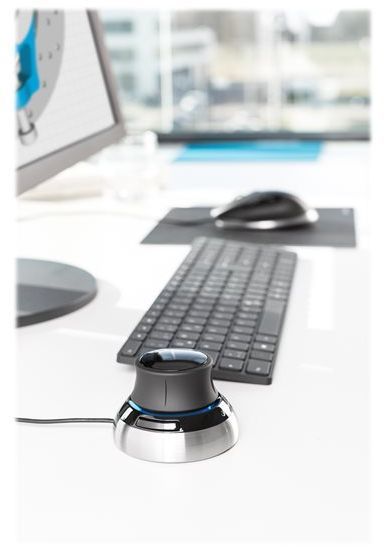 Maus 3Dconnexion SpaceMouse, me kabllo, USB, i bardhë dhe i zi