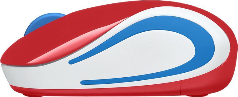 Maus Logitech M187, wireless, USB, i kuq