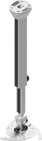 Таванска држачка за проектор Edbak PMV200W, прилагодување 65-100 cm, бела