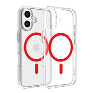 Dviced MagSafe iPhone 16 Clear Case, Red