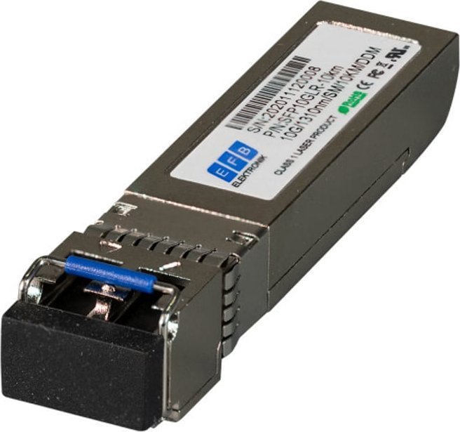 Modul transceiver rrjeti EFB Elektronik SFP10GLR-10KM, SFP+ 10G, fibër optike single mode, 10 km