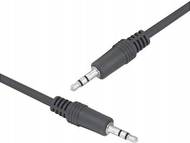 Аудио кабел Denmen DX03, стерео 3.5 mm џек до џек, 1 m, црн