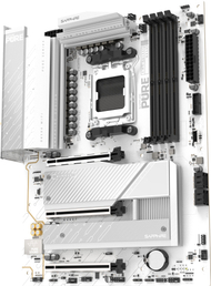 Pllakë amë Sapphire Pure B850A, ATX, WiFi 7, e bardhë
