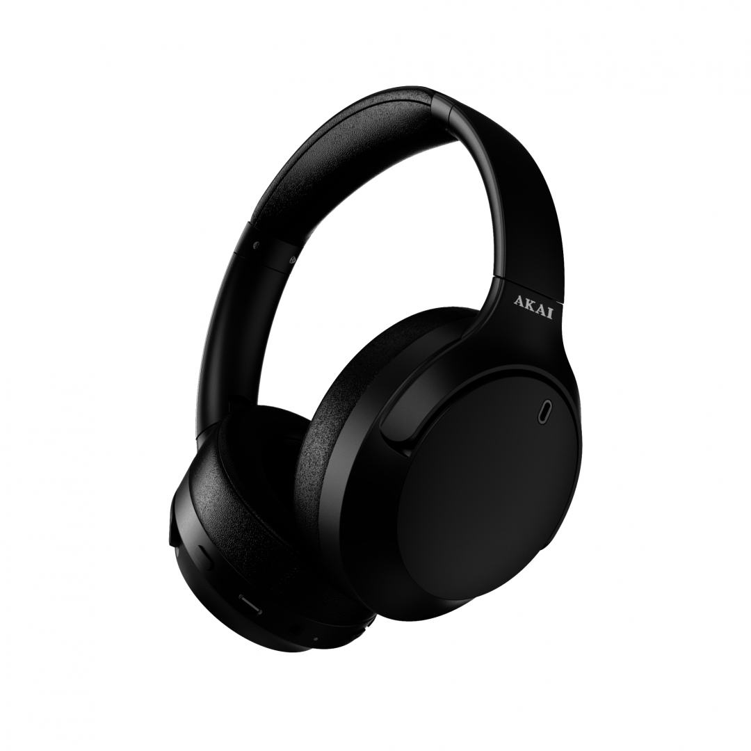 Kufje Over-Ear Akai BTH-P200ANC, Wireless Bluetooth, ANC, të zeza