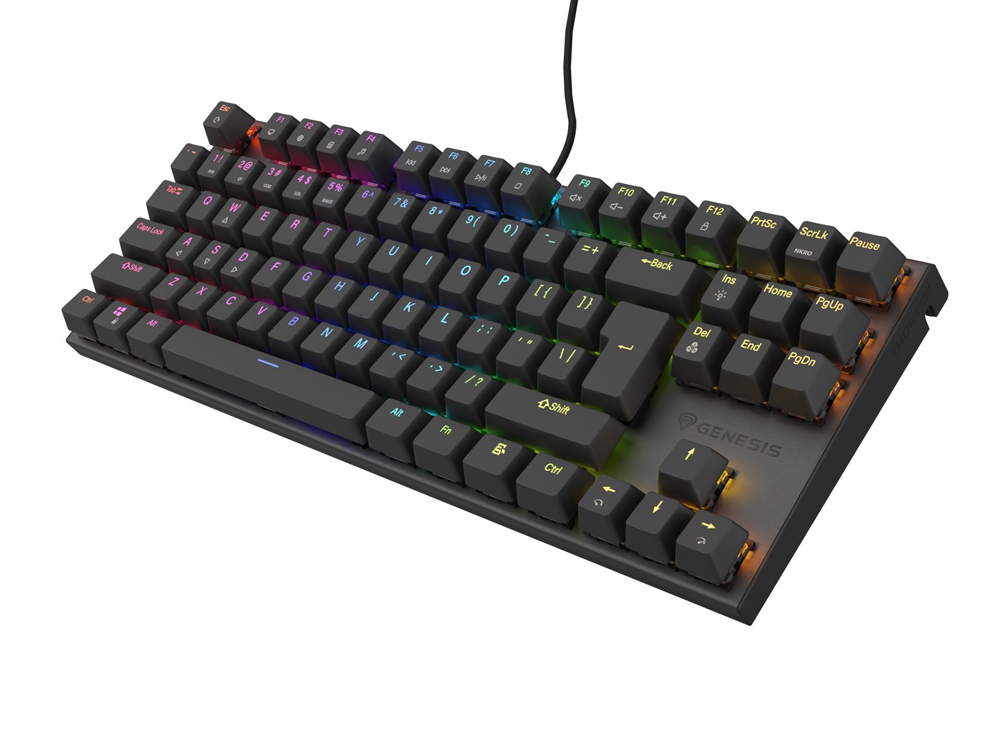 Tastierë Genesis Thor 303 TKL RGB, e zezë