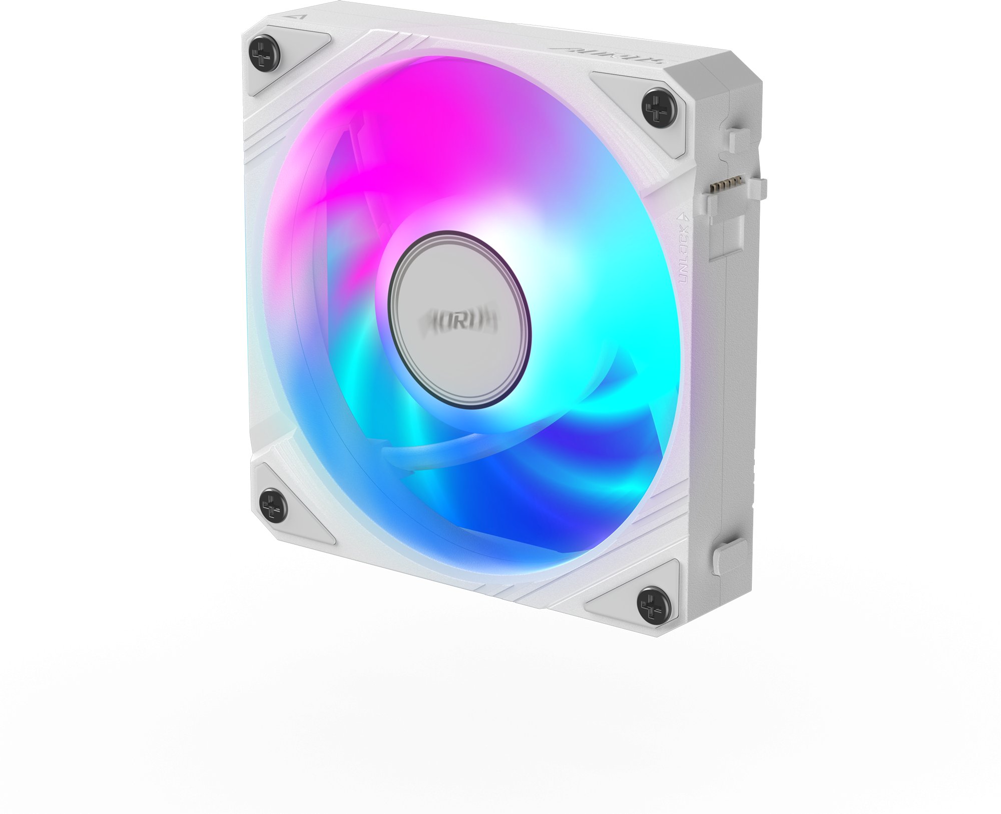 Ventilator kasë GIGABYTE AORUS EZ CHAIN FAN 120 ICE, 120mm, ARGB, i bardhë