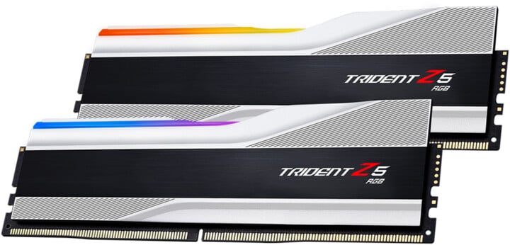 Мемориски модули G.Skill Trident Z5 RGB 32GB (2x16GB) DDR5 5600 CL30, AMD EXPO, сребрена боја