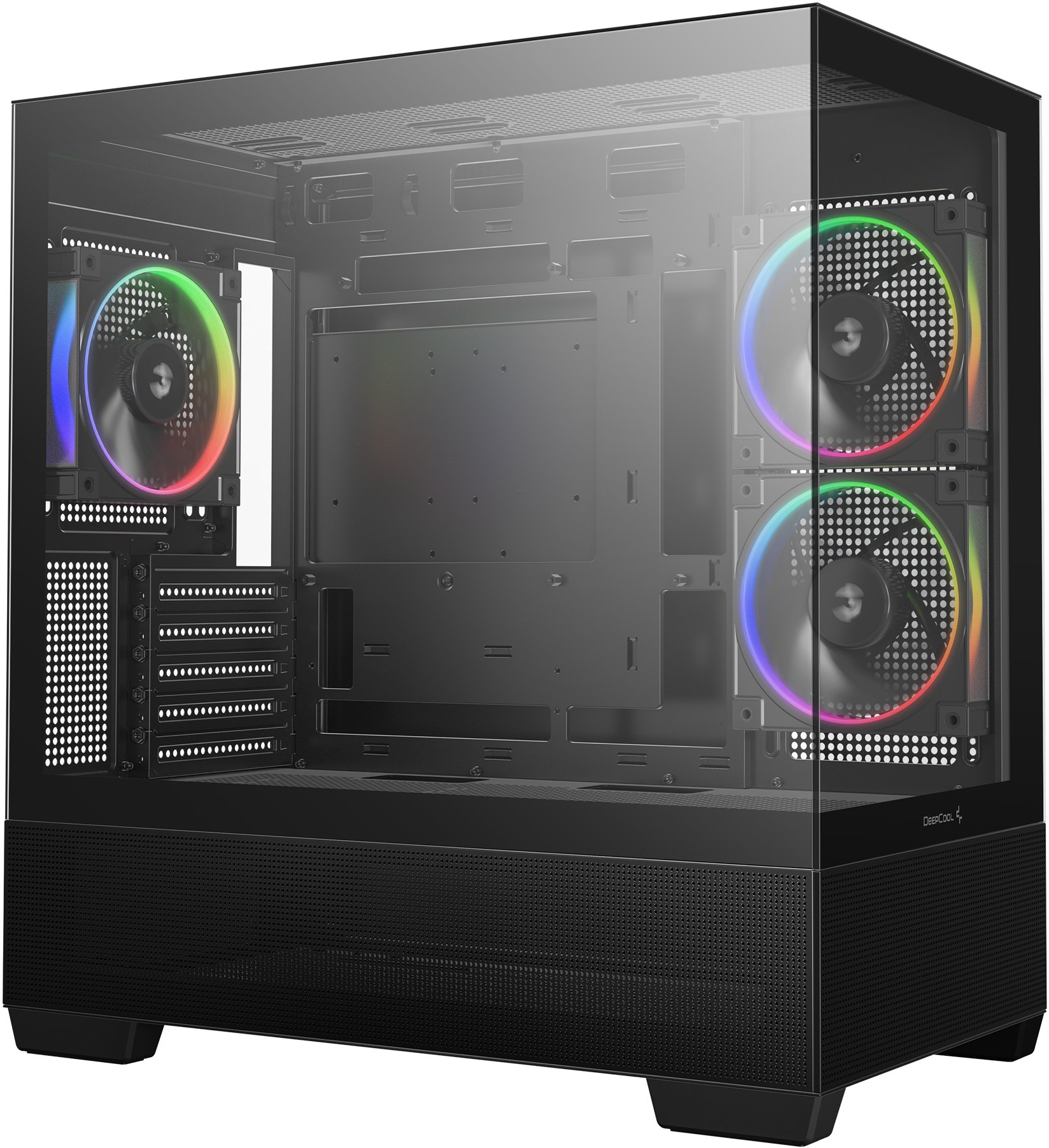 Kornizë gaming DeepCool CG380 3F, Micro ATX, 3 ventilatorë ARGB, e zezë
