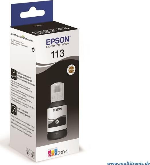 Ngjyrë për printer Epson 113 (C13T06B140), 127ml, e zezë