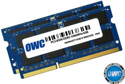 Memorie RAM OWC DDR3 SODIMM, 8GB, 1066MHz, CL7