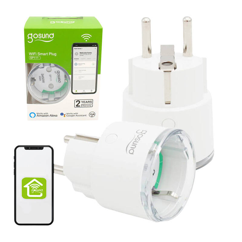 Prizë smart Gosund SP111, WiFi, set 2 copë, e bardhë