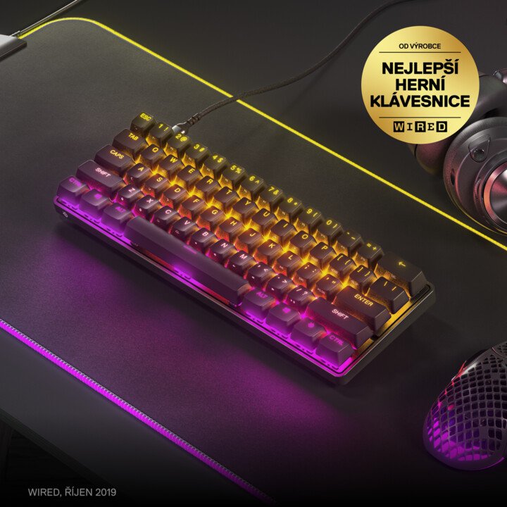 Tastierë SteelSeries Apex 9 Mini, OptiPoint, US, e zezë