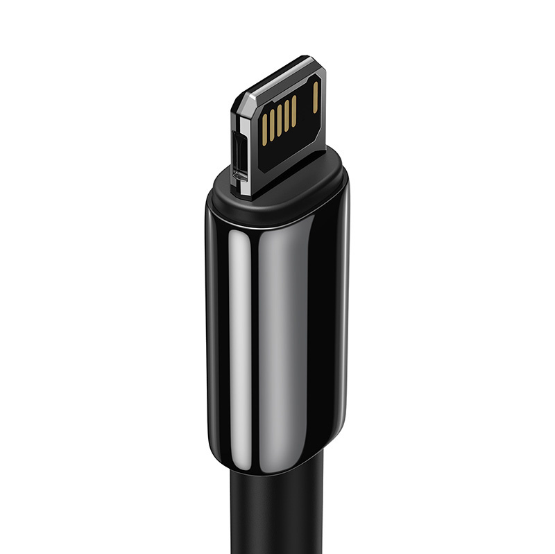 Kabllo USB Baseus CALWJ-A01 USB A në Lightning, 2 m, 2.4A, e zezë