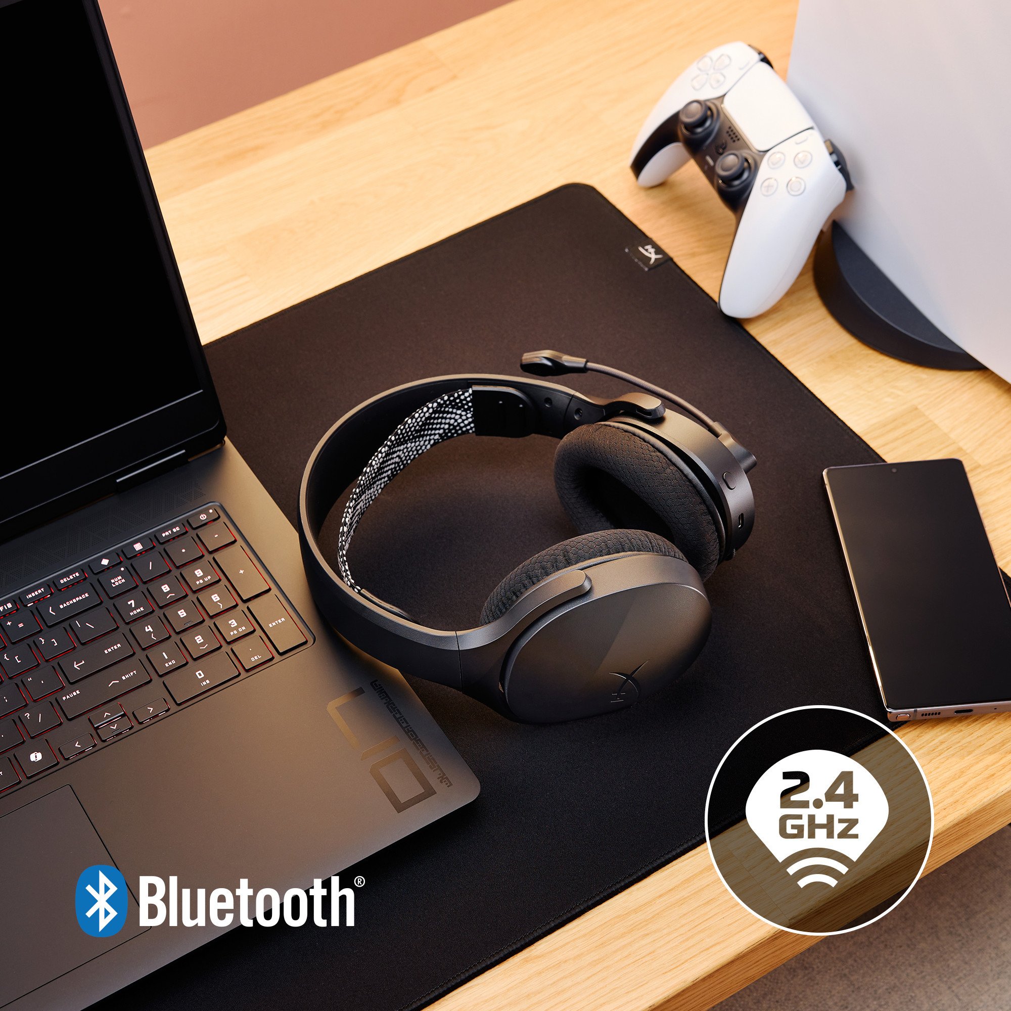 Kufje gaming HyperX Cloud Jet, wireless, Bluetooth 5.3, të zeza
