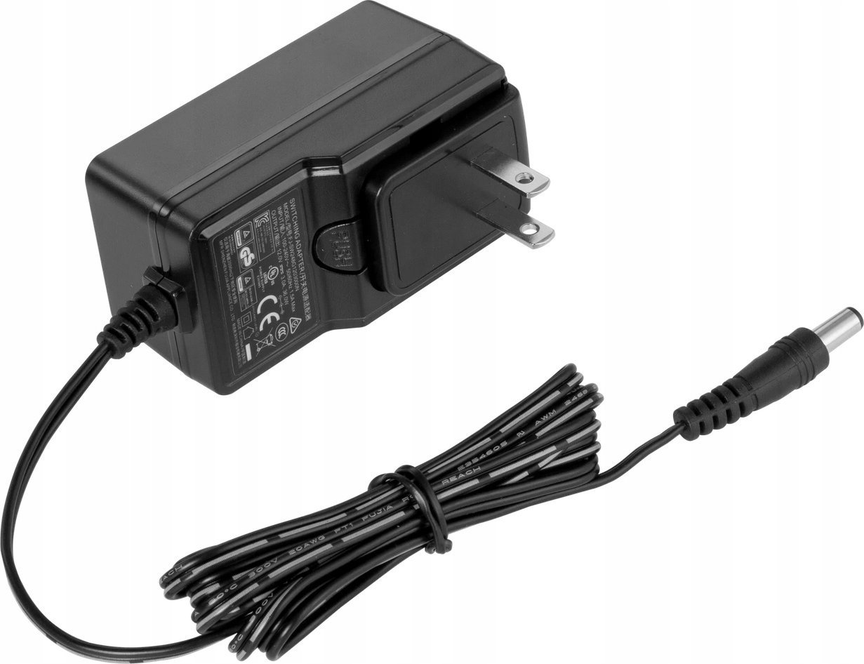 Adapter rryme Feelworld 12V 3A, 36W, prizë US, i zi