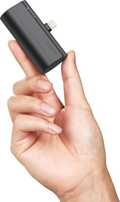 Надворешна батерија Вегер ПлугОН L, 5000mAh, 20W, за ајфон, црна