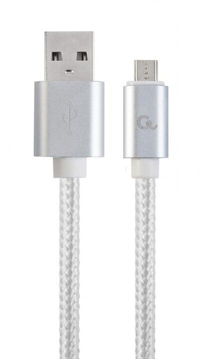 Kabllo Gembird CABLEXPERT, USB-A (M) / Micro USB 2.0 (M), 1.8m, e argjendtë