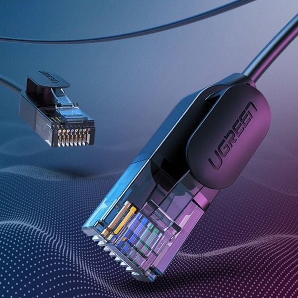 Kabllo rrjeti Ugreen 70332, RJ45 Cat 6A UTP, 1 m, e zezë