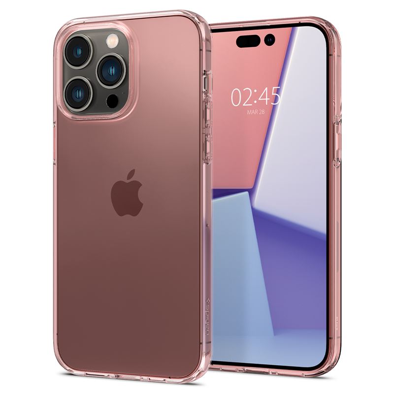 Mbrojtëse Spigen për iPhone 14 Pro Max, kristal rozë